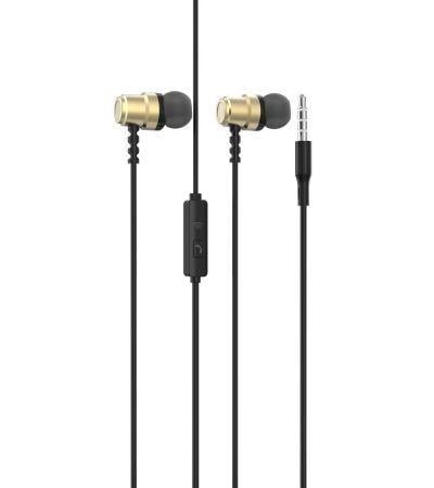 Наушники SkyDolphin SR28 Metal с микрофоном Golden (HF-000472)