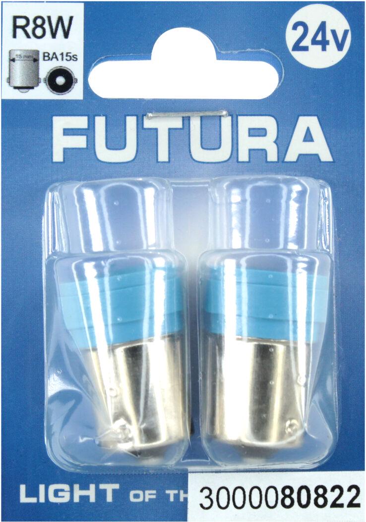 Лампочка FUTURA Груша LED SMD 24V 6 диодов R8W BA15s 2 шт. (80822)