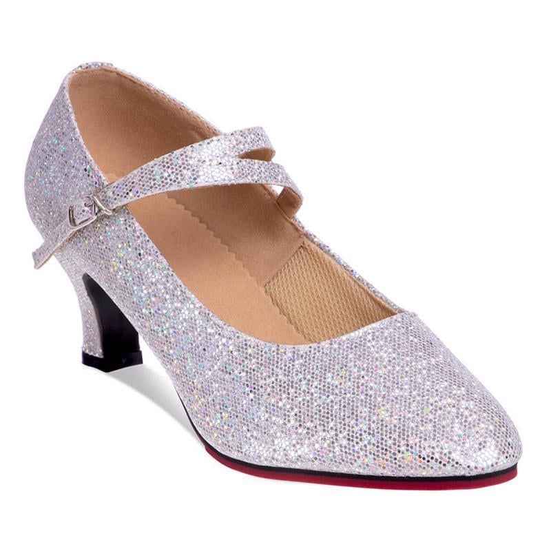 Туфли Стандарт DN-3691 для бальных танцев женское р. 35 Серебряный (06363070)