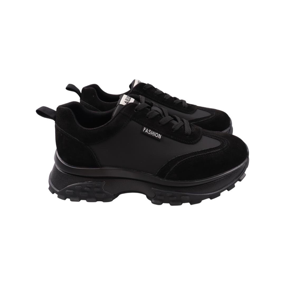 Кроссовки женские Li Fexpert из замши р. 40 Черный (1069-22DK)