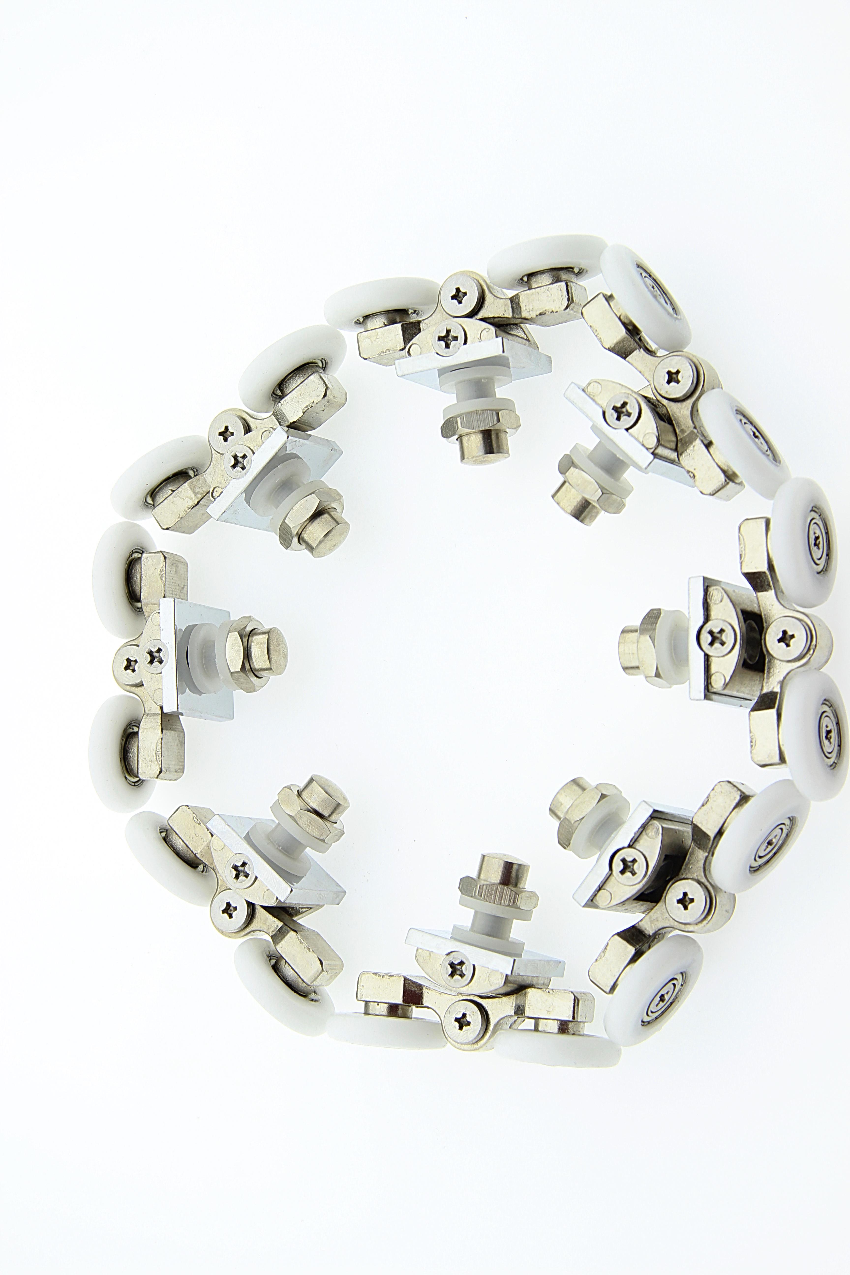 Ролики для душової кабіни металеві подвійні поворотні d 23/10 мм (В07В 23) - фото 3