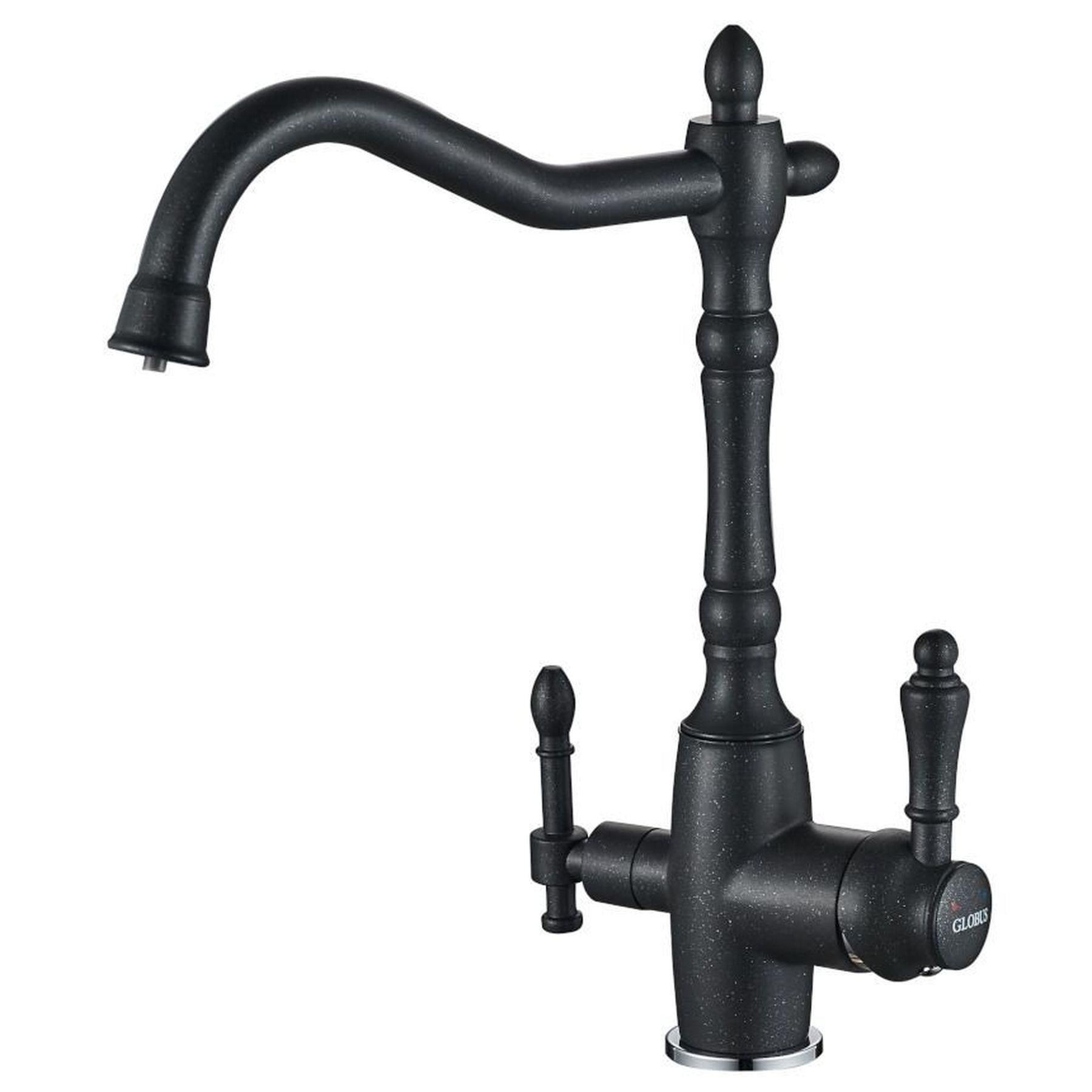 Смеситель для кухни на два выхода фильтр/вода GLux LAZER GLLR-1000-1-ONIX Оникс (19263)