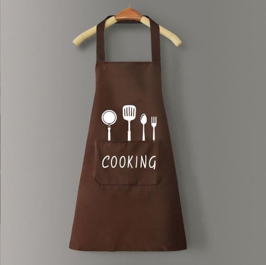 Фартух кухонний 11188 50х61х75 см Коричневий з білим (4571560) Фартух кухонний 11188 50х61х75 см Коричневий з білим (4571560)