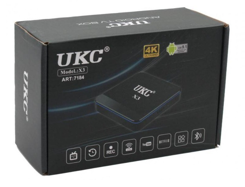 Смарт-приставка UKC Smart TV X3 MINI S905W 4GB/ 32GB с Bluetooth (014488) - фото 5