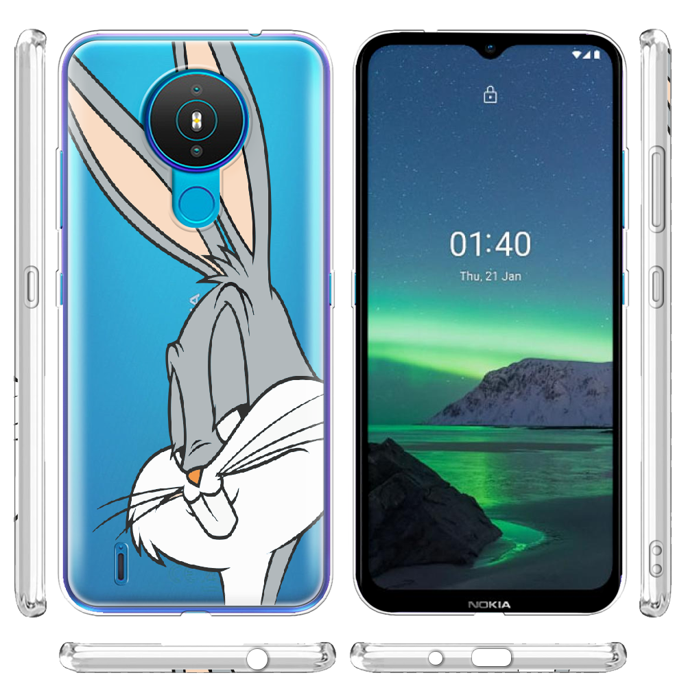 Чохол Boxface Nokia 1.4 Lucky Rabbit Прозорий силікон (42377-bk81-42377) - фото 3