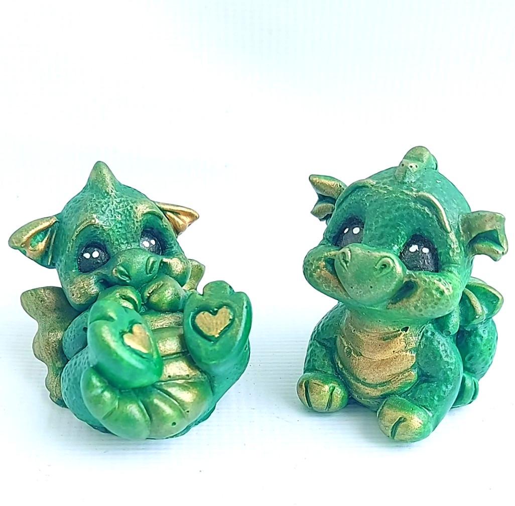 Новогодние фигурки Дракончики Олли и Молли 2024 2 шт. (0910-110)