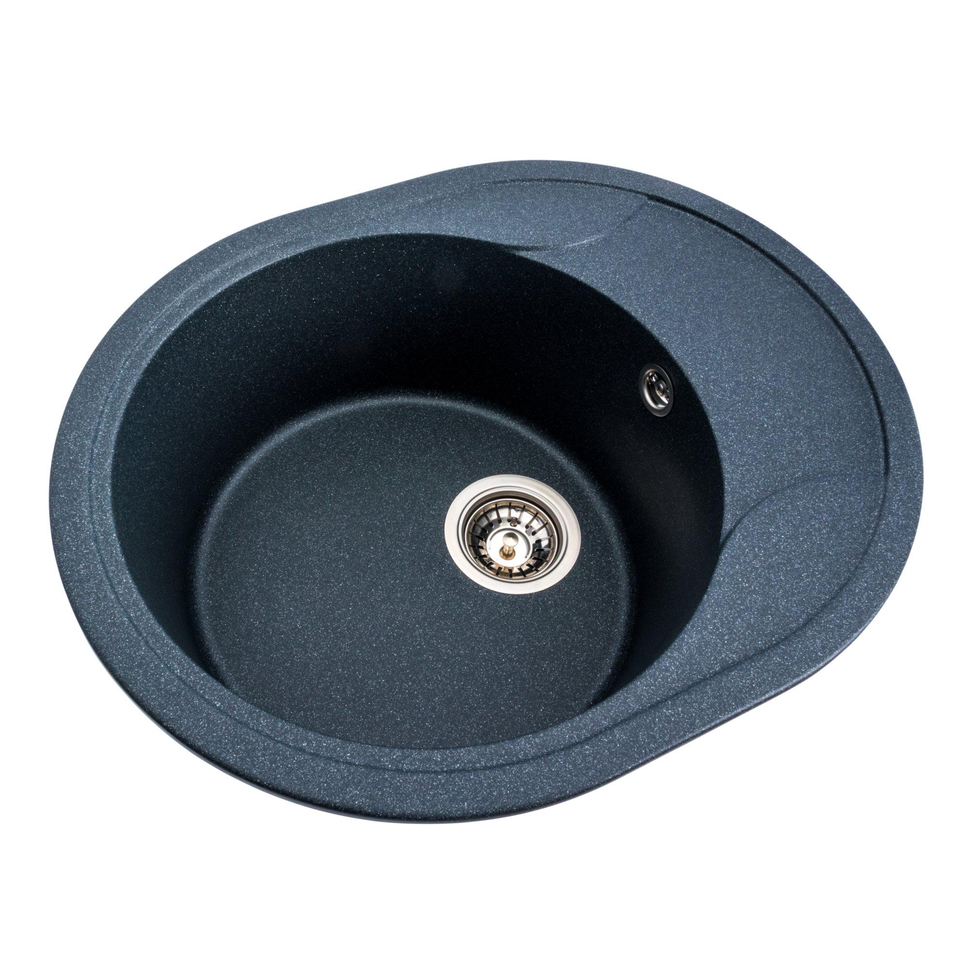 Мойка для кухни гранитная Platinum 5847 ONYX матовая Антрацитовый - фото 2 Мойка для кухни гранитная Platinum 5847 ONYX матовая Антрацитовый - фото 2