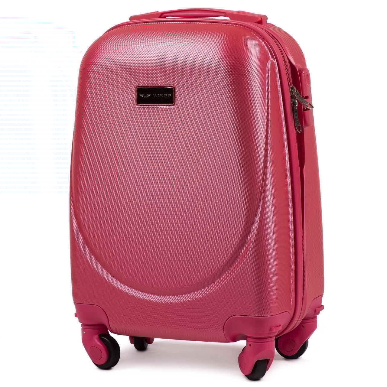 Валіза ручна поклажа Wings К310 міні на 4 колесах 51х35х20 см Рожевий