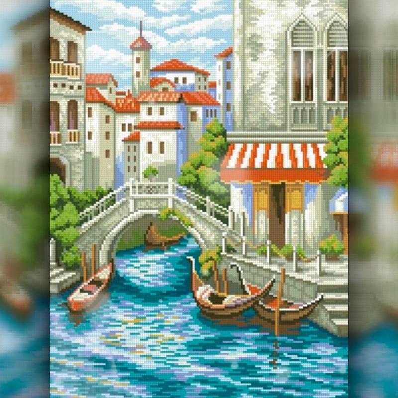 Алмазная вышивка The Wortex Diamonds Венеция 40x50 см TWD30039L