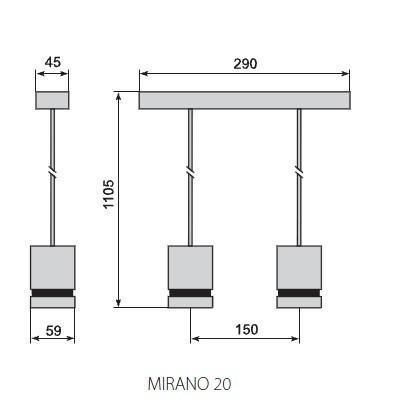 Светильник подвесной ELGO MIRANO 20 - фото 2