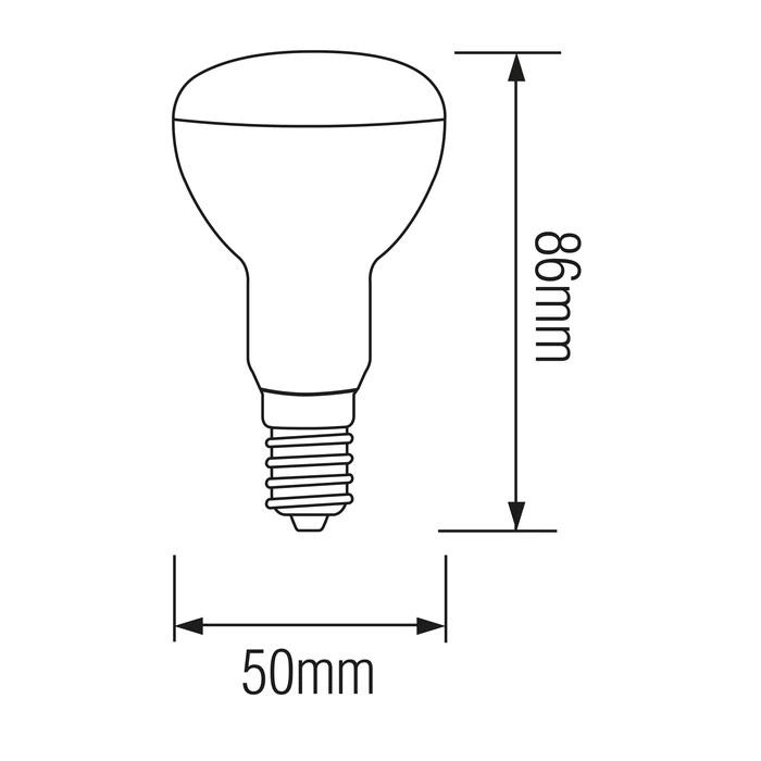 Светодиодная лампа Horoz Electric Refled-6 6W E14 4200К R50 - фото 2