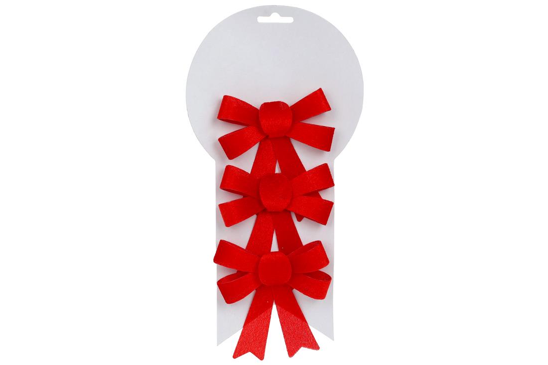 Новогодний подвеска BonaDi Бант 3 шт. (787-452)