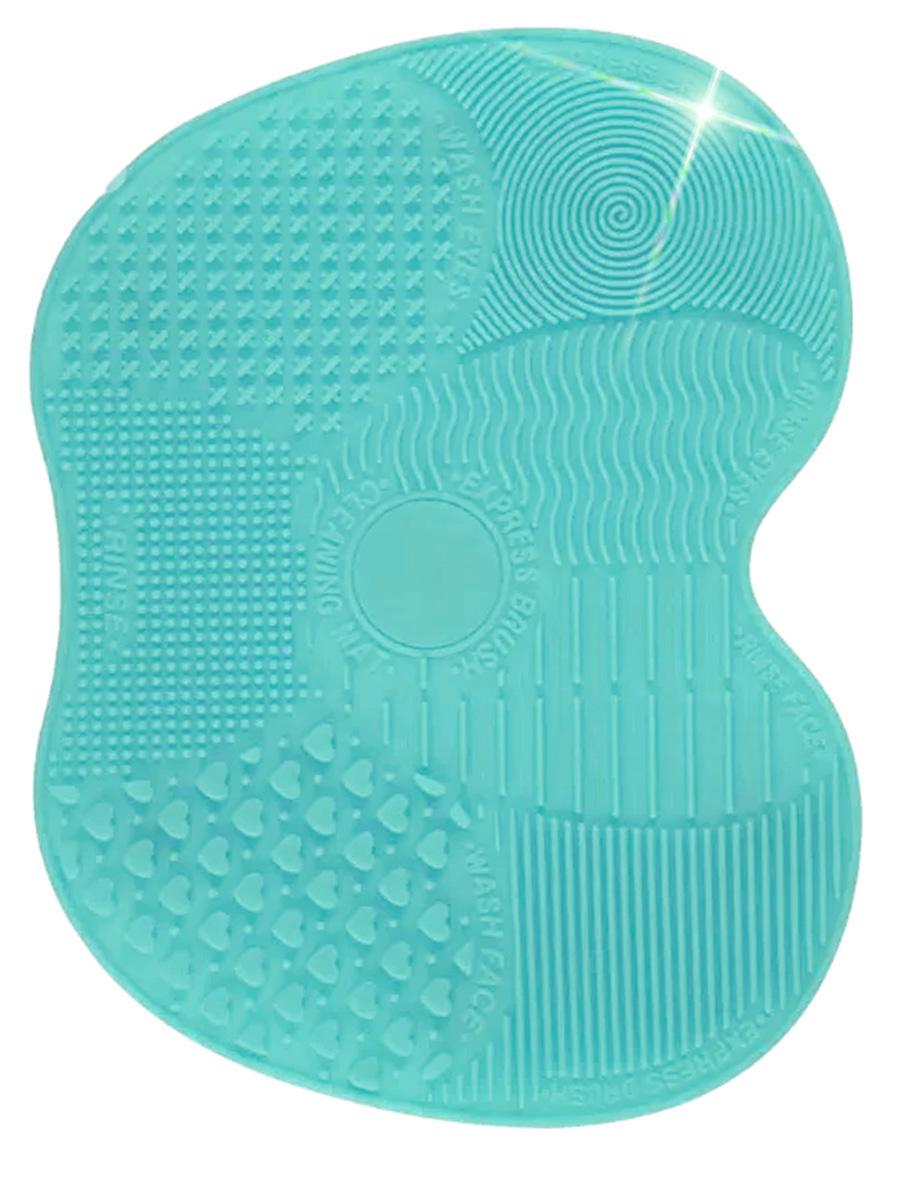 Коврик для мытья косметических кистей BRS силиконовый Blue (471829109)