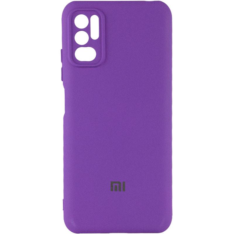 Противоударный чехол Silicone Cover My Color Full Camera (A) для Xiaomi Redmi Note 10 5G / Poco M3 Pro Фиолетовый / Purple