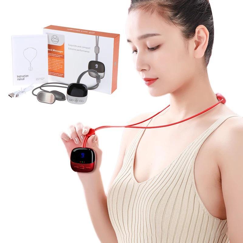 Электромассажер для шеи Neck Massager микро-точечный Красный (JA200) - фото 5 Электромассажер для шеи Neck Massager микро-точечный Красный (JA200) - фото 5