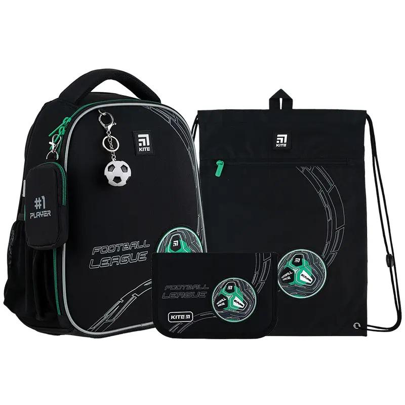 Шкільний рюкзак KITE SET K24-555S-9 Football з пеналом та сумкою для взуття (994199)
