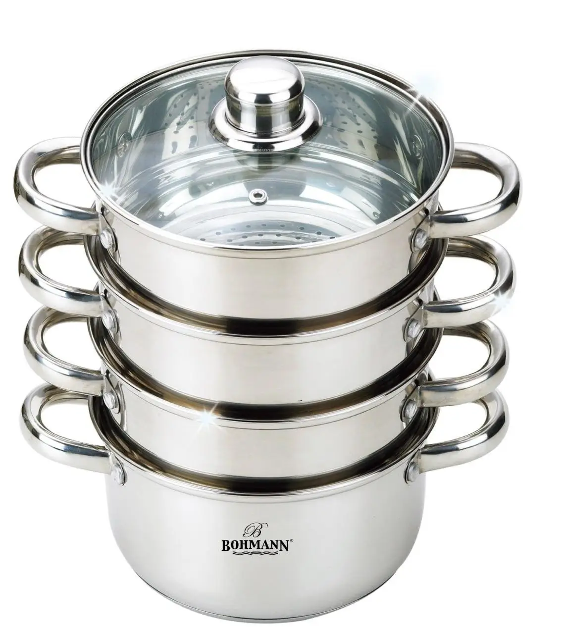 Пароварка-мантоварка Bohmann 6,5 л 5 предметов (27266464) Пароварка-мантоварка Bohmann 6,5 л 5 предметов (27266464)