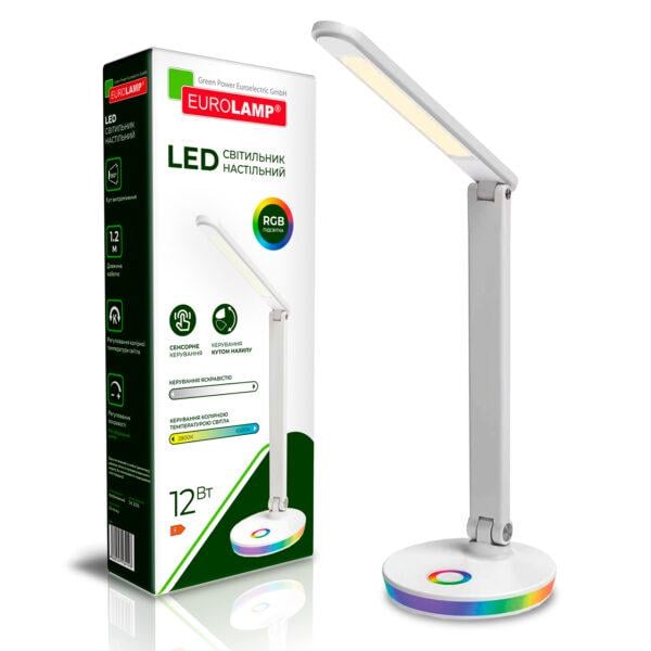 Светильник LED Eurolamp настольный 12W 2800K-6500K с RGB (LED-TLD-12W)