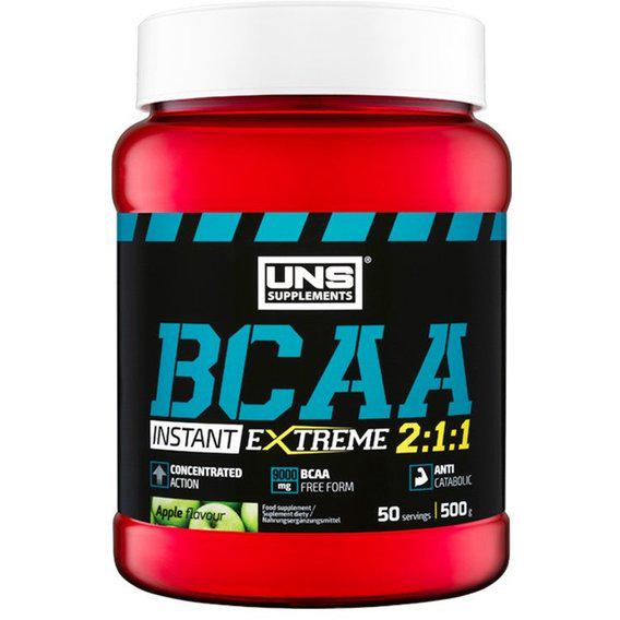 Аминокислота BCAA для спорта UNS BCAA 2-1-1 Instant 500 г 50 порций Lime