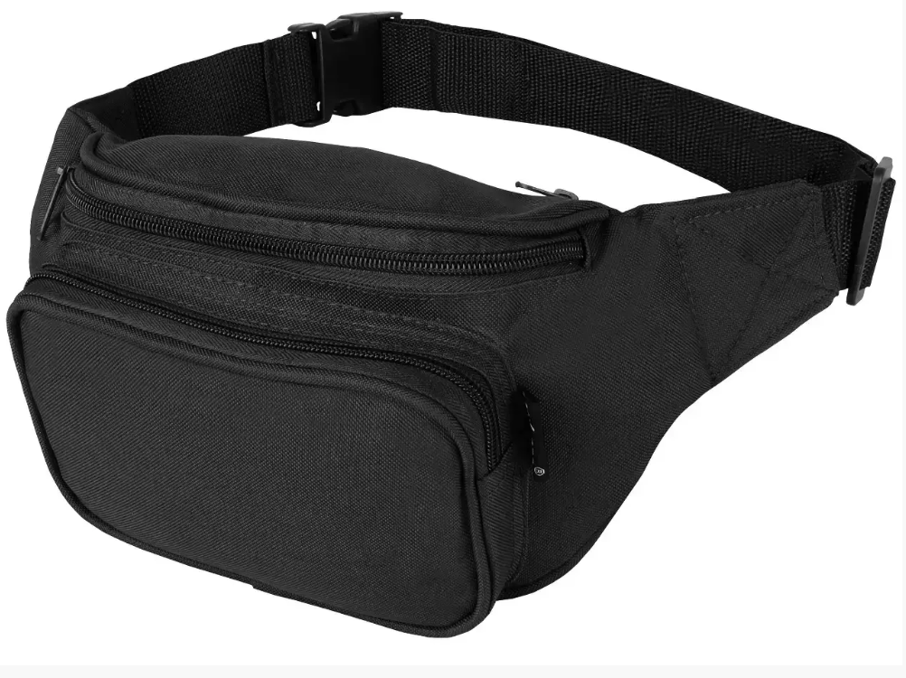Сумка на пояс на 3 отделения Mil-Tec Fanny Pack 13512002 Black (NA005437)