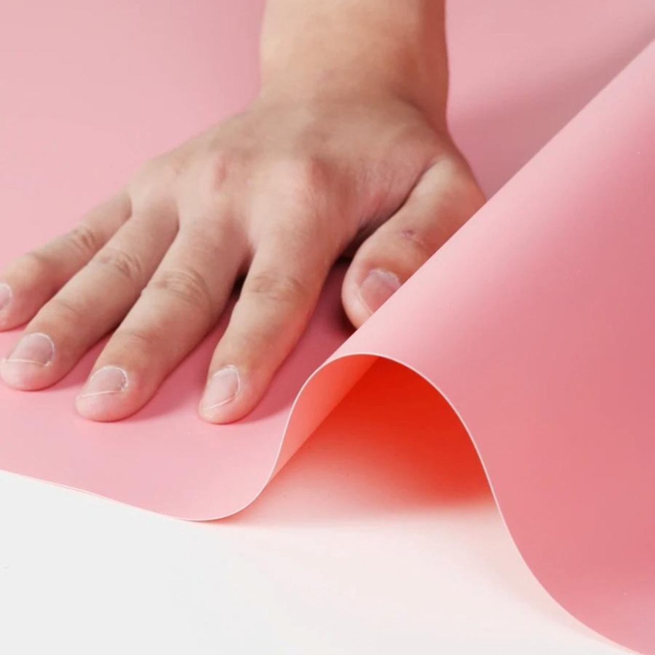 Фотофон ПВХ 60x100 см для предметної фотозйомки та відеозйомки Рожевий - фото 4