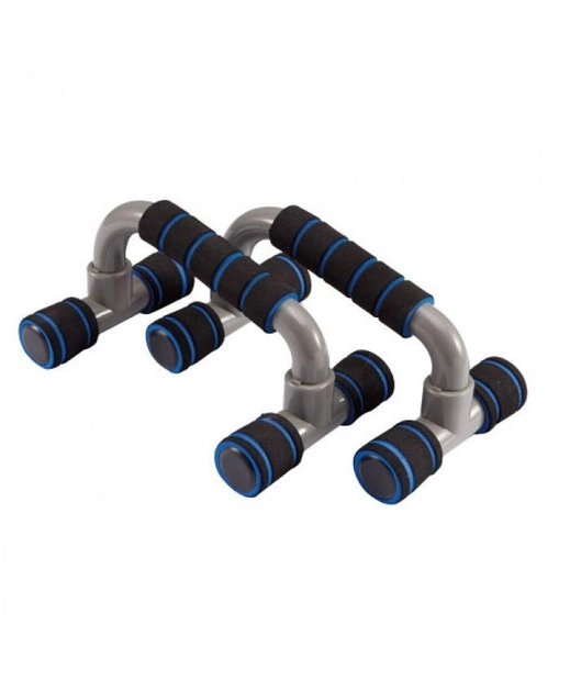 Упори для віджимання PLASTIC PUSH UP BAR 14,5х23,2х12-10 см Чорний (LS3164E) - фото 1