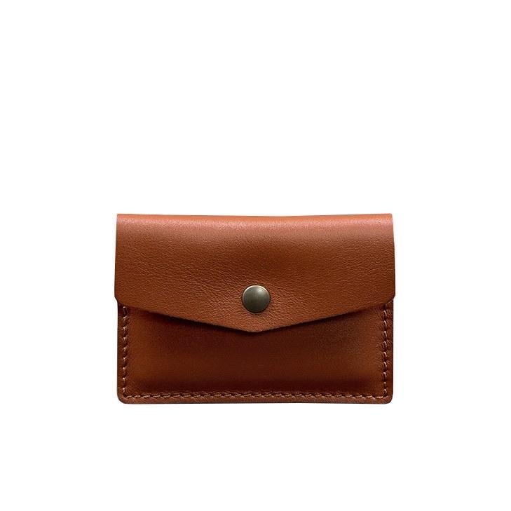 Кард-кейс кожаный 9.0 краст Светло-коричневый (A-028126)