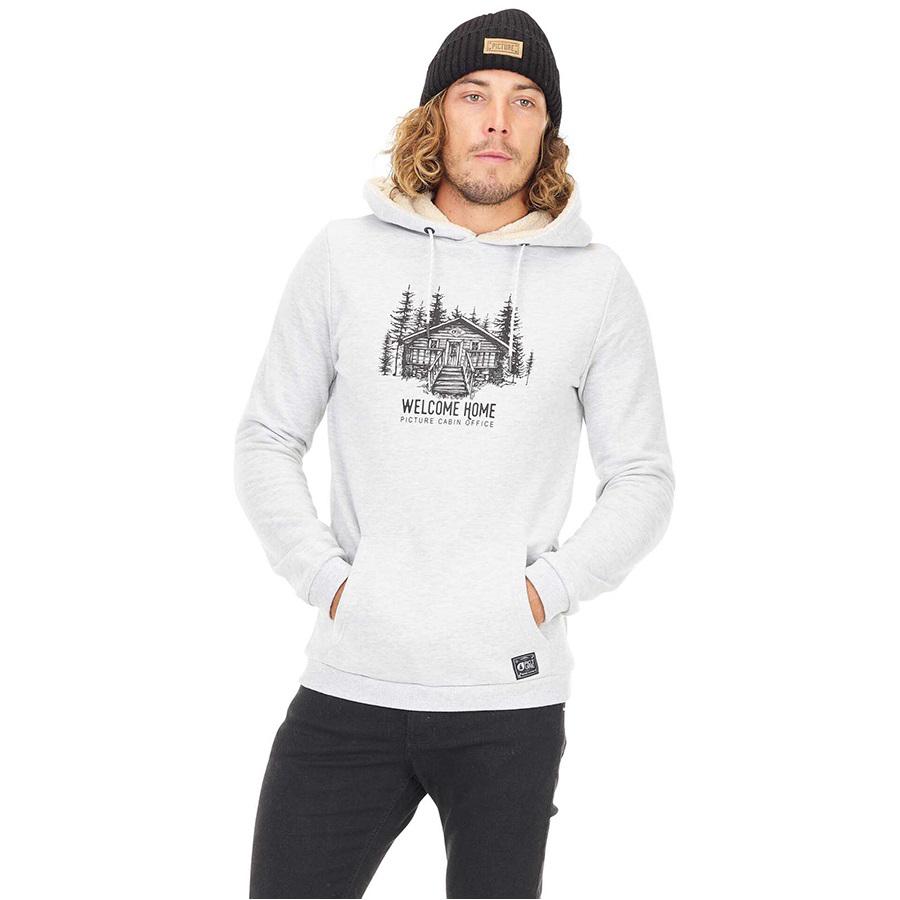 Толстовка Picture Organic Woody Hoody L Grey melange - фото 3