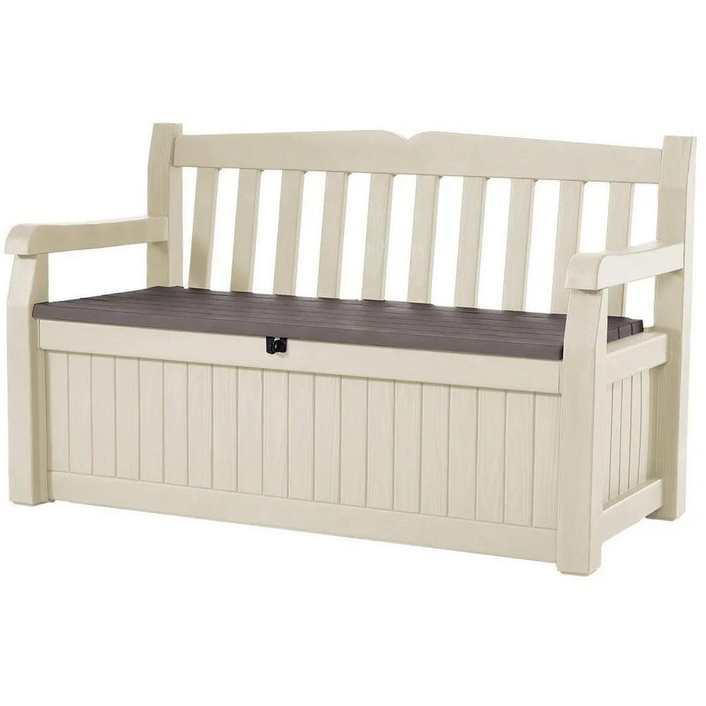 Лавка-скриня Keter Eden Garden Bench 265 л Бежевий (230398)