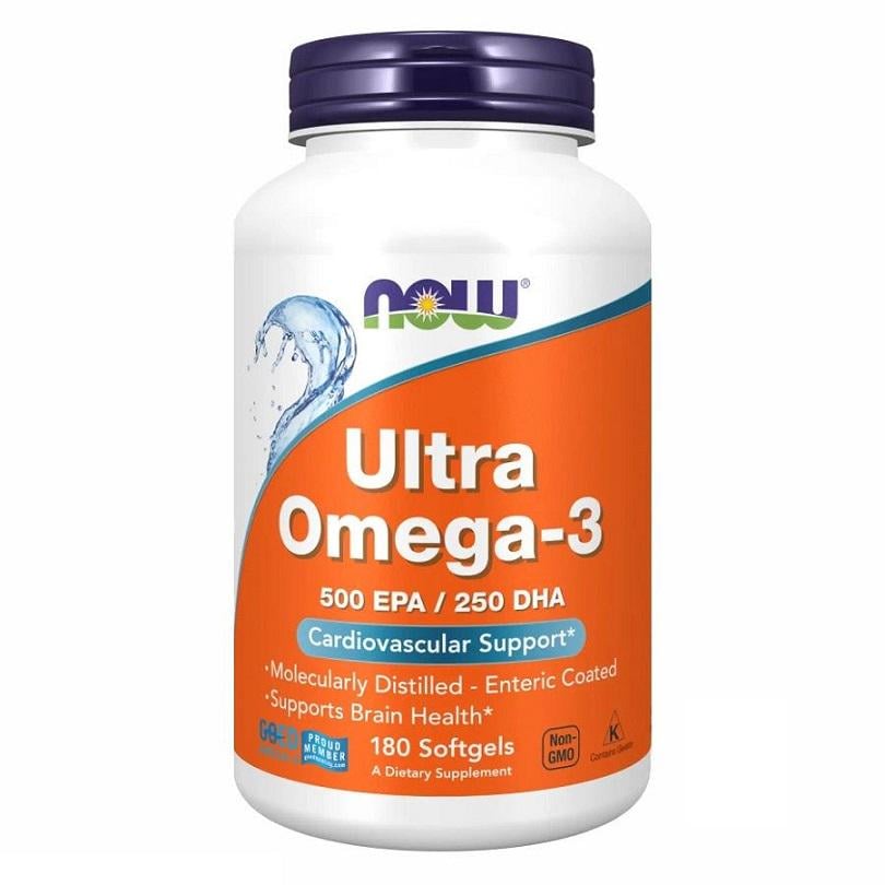 Капсули м'які Now Foods Ultra Омега-3 Fish Oil №180