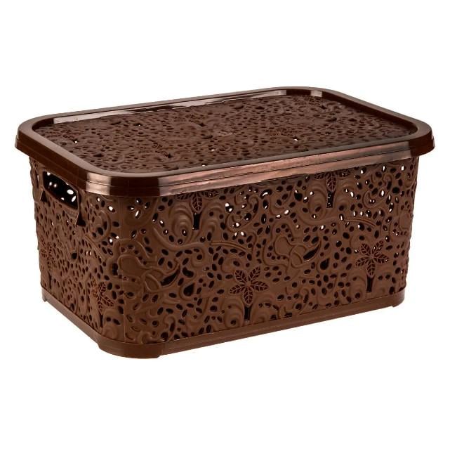 Корзинка R-plastic Ажур 22 л 43,5x31x20,5 см Коричневый (AN005783)