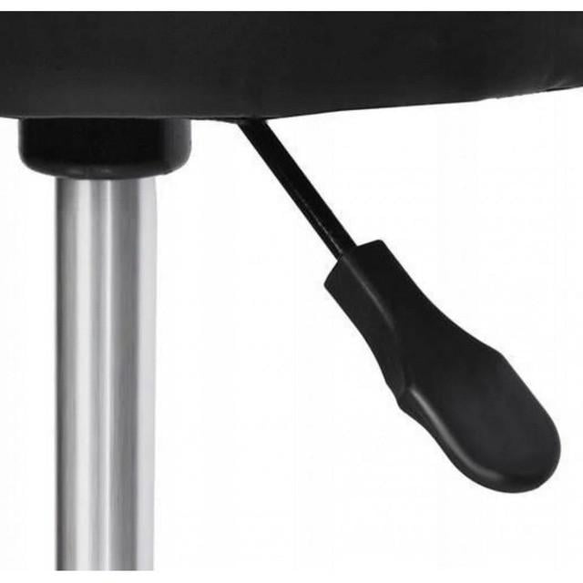 Крісло-табурет на колесах Bonro B-496 без спинки кругле Білий (2670148610) - фото 2