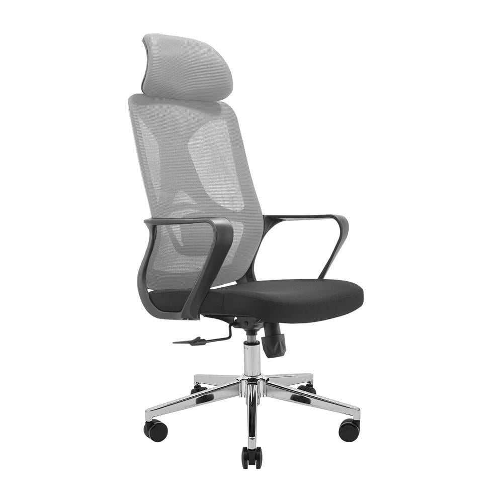 Крісло офісне комп'ютерне Monero Хром M1 Tilt Чорно-сірий