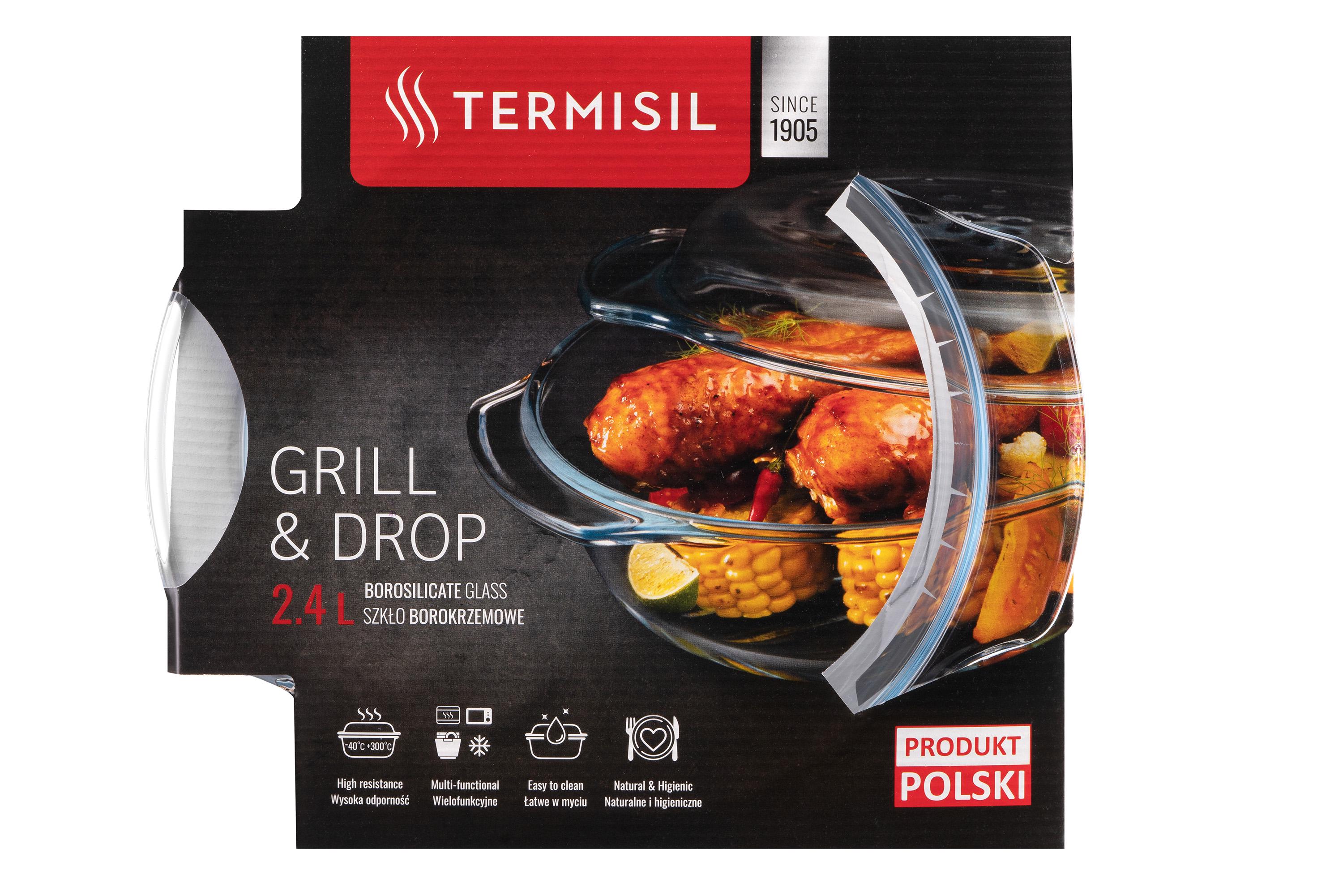 Форма для запікання Termisil Grill&Drop з кришкою 2,4 л (PNGO240A) - фото 5