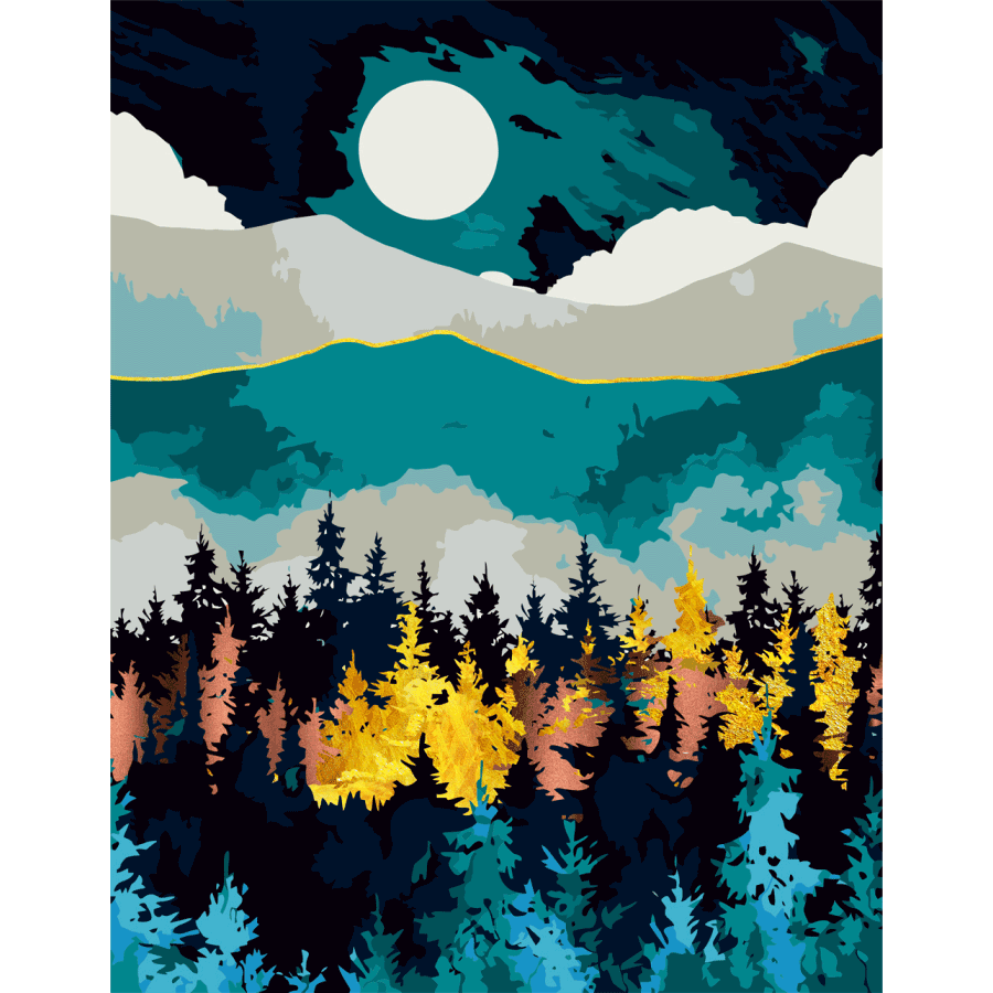 Картина за номерами Rosa Start Казковий пейзаж 1 35x45 см (Az1-4823098529798)