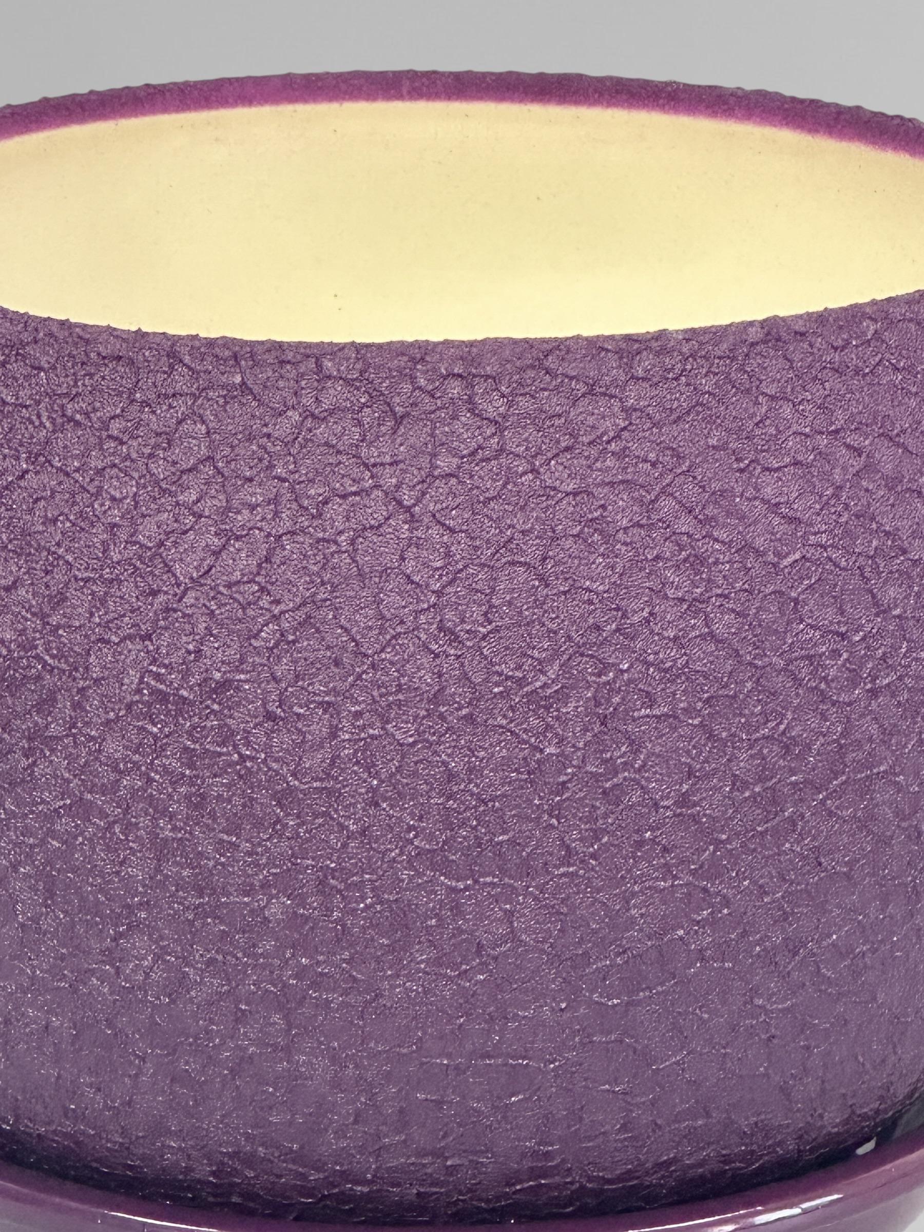 Горшок для цветов керамический Шар 1,4 л Фиолетовый (Г01013) - фото 3