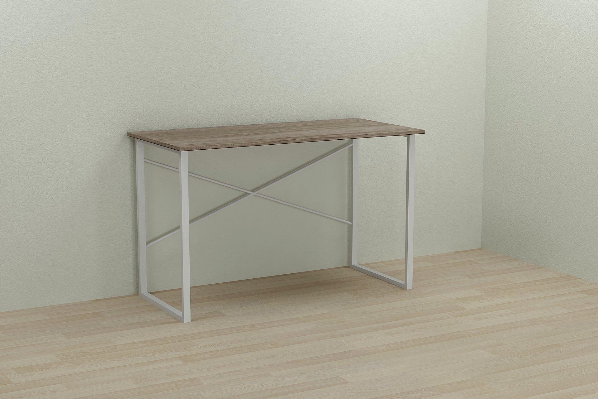 Письменный стол компьютерный Ferrum-decor Дейв 75x100x60 см Белый/ДСП Дуб Сонома Трюфель