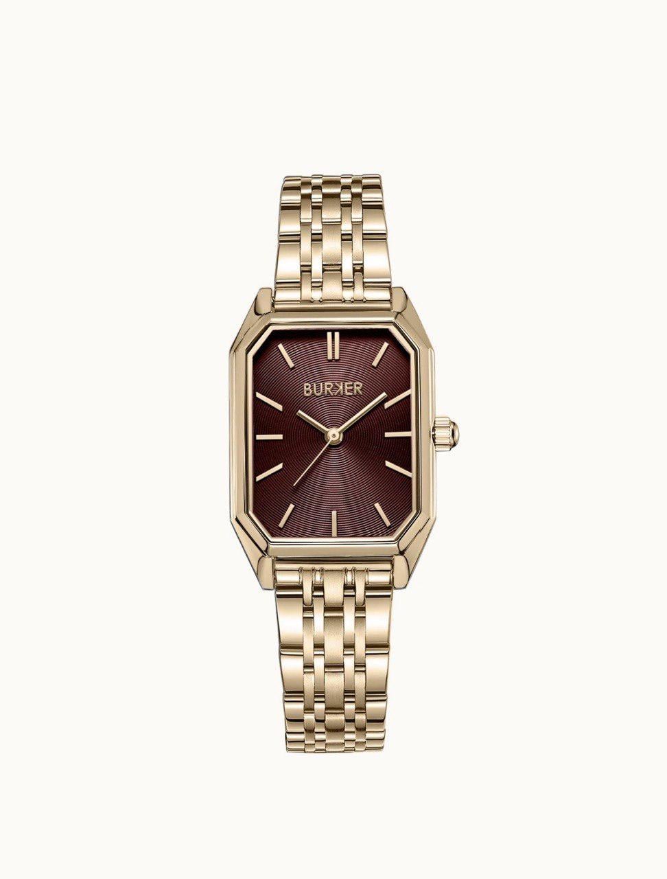 Часы Burker Isabell Gold Burgundy