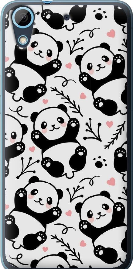 Чехол на HTC Desire 626G Панды (4318u-144-42517)