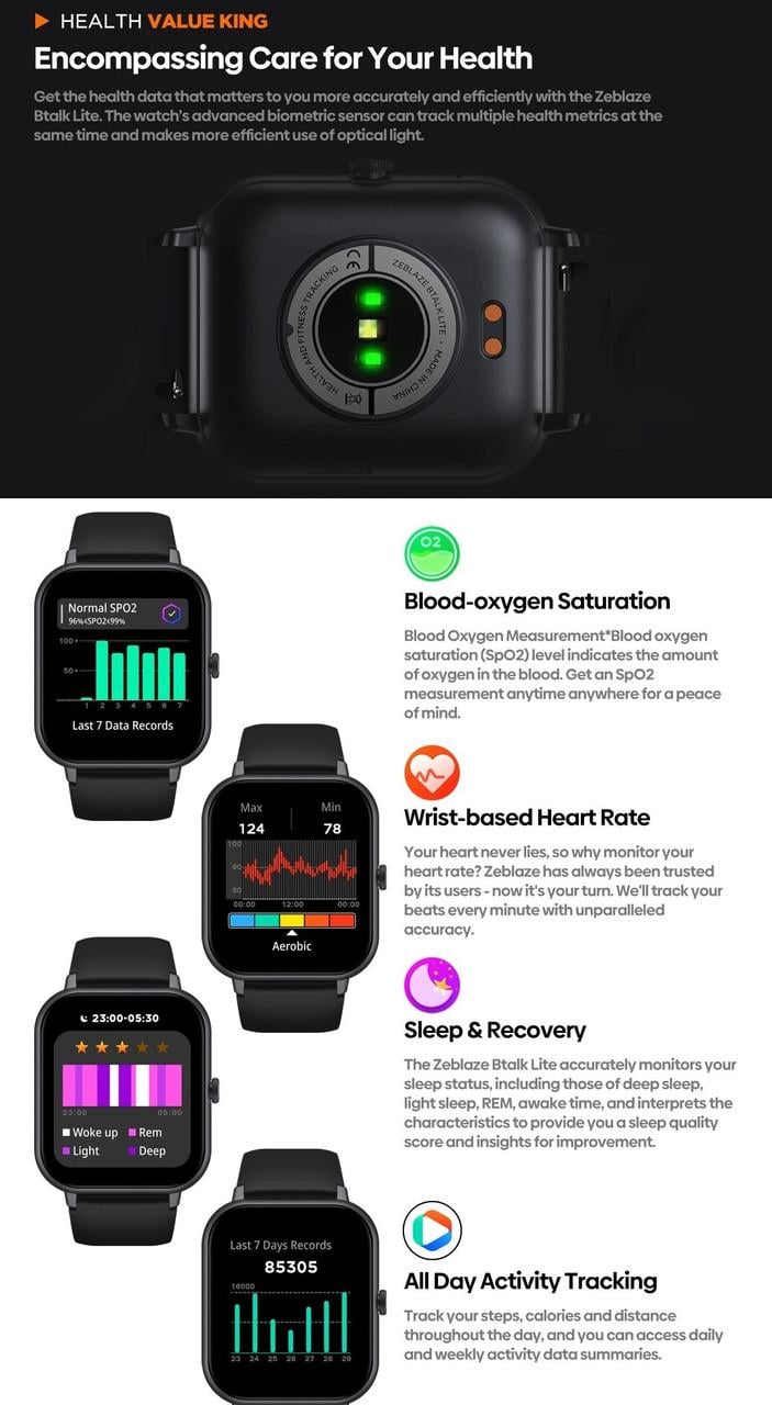 Смарт-годинник Zeblaze Btalk Lite Pink (25397405) - фото 8 Смарт-годинник Zeblaze Btalk Lite Pink (25397405) - фото 8