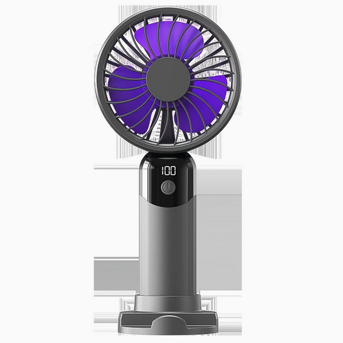 Вентилятор аккумуляторный с подставкой для телефона и дисплеем (FY-778)