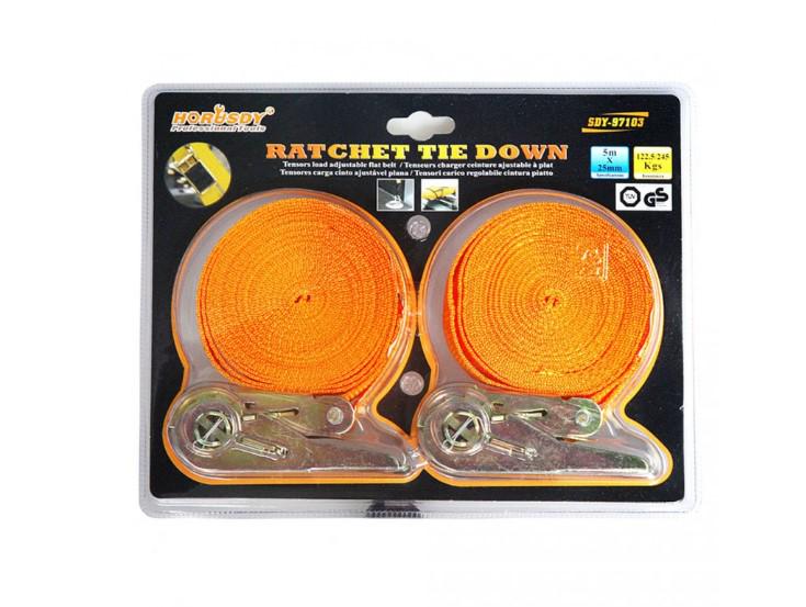 Ремінець з металевою пряжкою та храповиною 5 мх25 мм 10 м (AN005498) Ремінець з металевою пряжкою та храповиною 5 мх25 мм 10 м (AN005498)