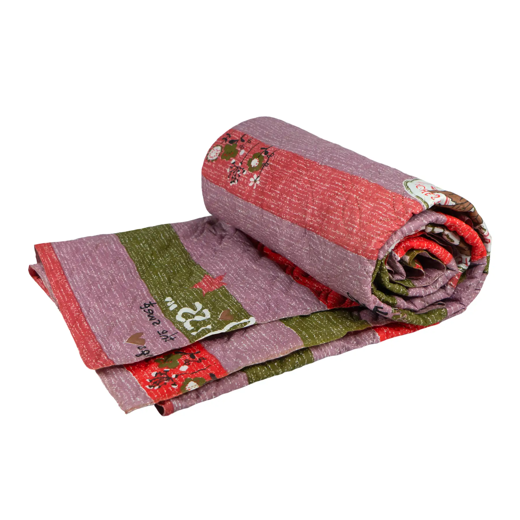 Одеяло-покрывало летнее Абстракция гипоаллергенная двухсторонняя 175x205 см Бордовый (001740)