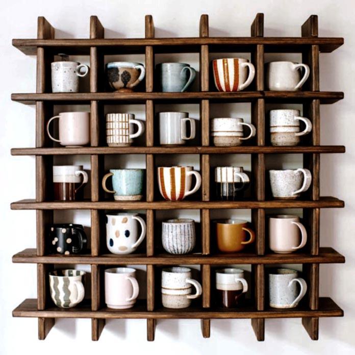 Полка для кружек из дерева Кантара Капучино (СДК-005209)
