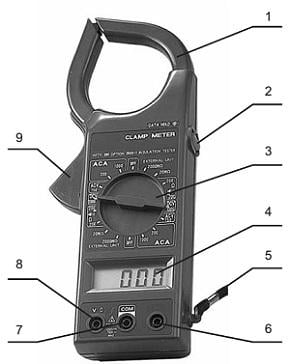 Мультиметр цифровий струмові кліщі DT-266 1000 А AC - фото 3