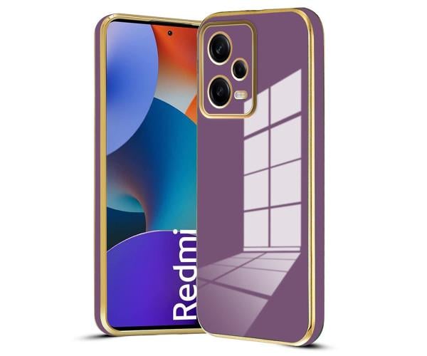 Чехол накладка Silicone Adds 6D для Xiaomi Redmi Note 12 5G / Poco X5 Фиолетовый