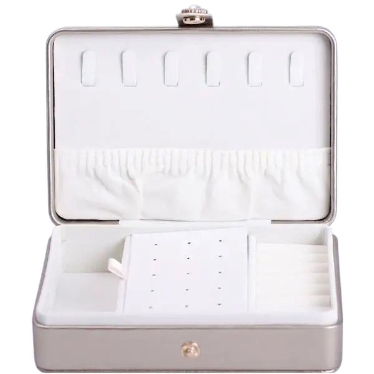 Скринька для прикрас з екошкіри 16х11х4,7 см (HP-5-30GOLD)