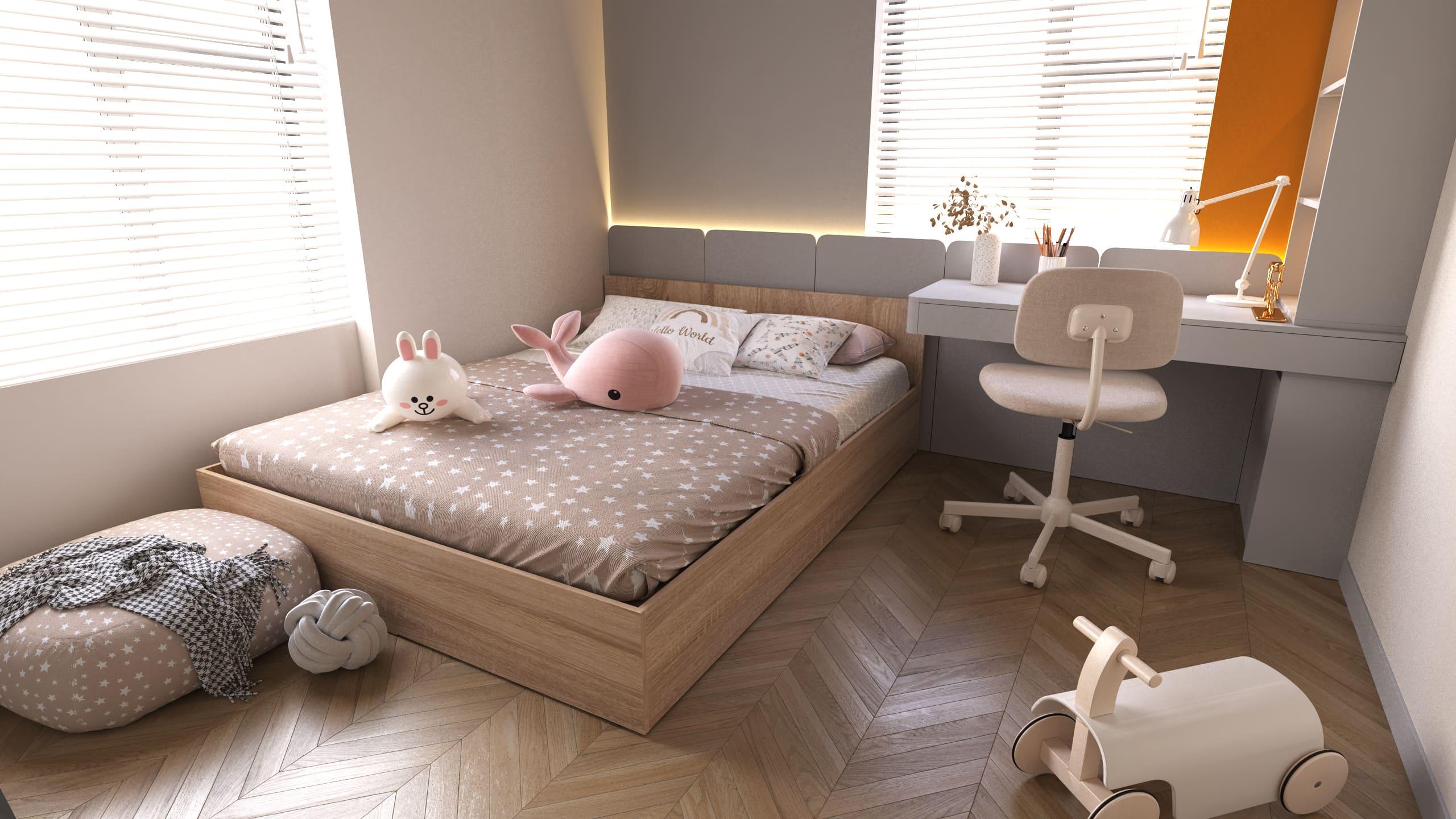 Кровать двуспальная ViANT Сити СЛ-3 140x200 см Дуб Сонома