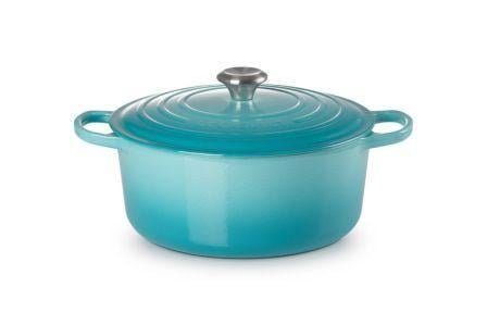 Kаструля Le Creuset Evolution 6,7 л чавунна з кришкою Turquoise (21177281702430) - фото 1