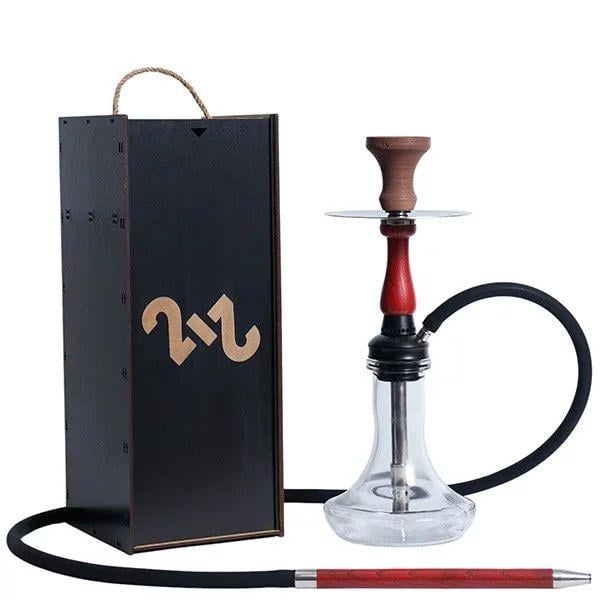 Кальян 2х2 Hookah Pixel 43 см Красный (22726)
